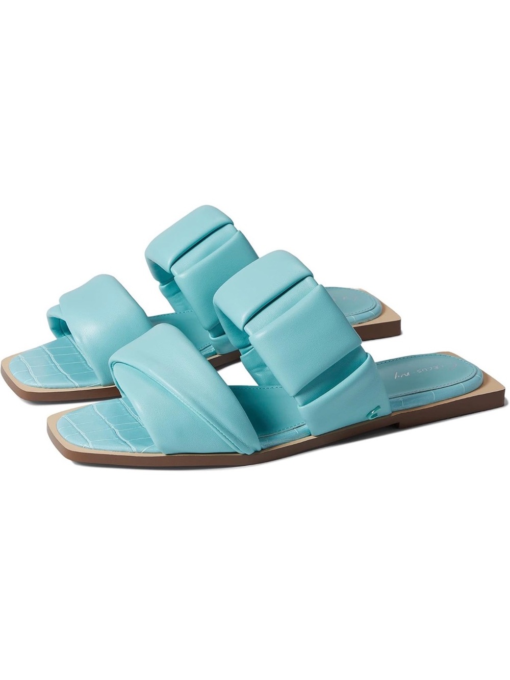 Circus by Sam Edelman Women's Inara Flat Sandal Bali Blue 8 Women’s